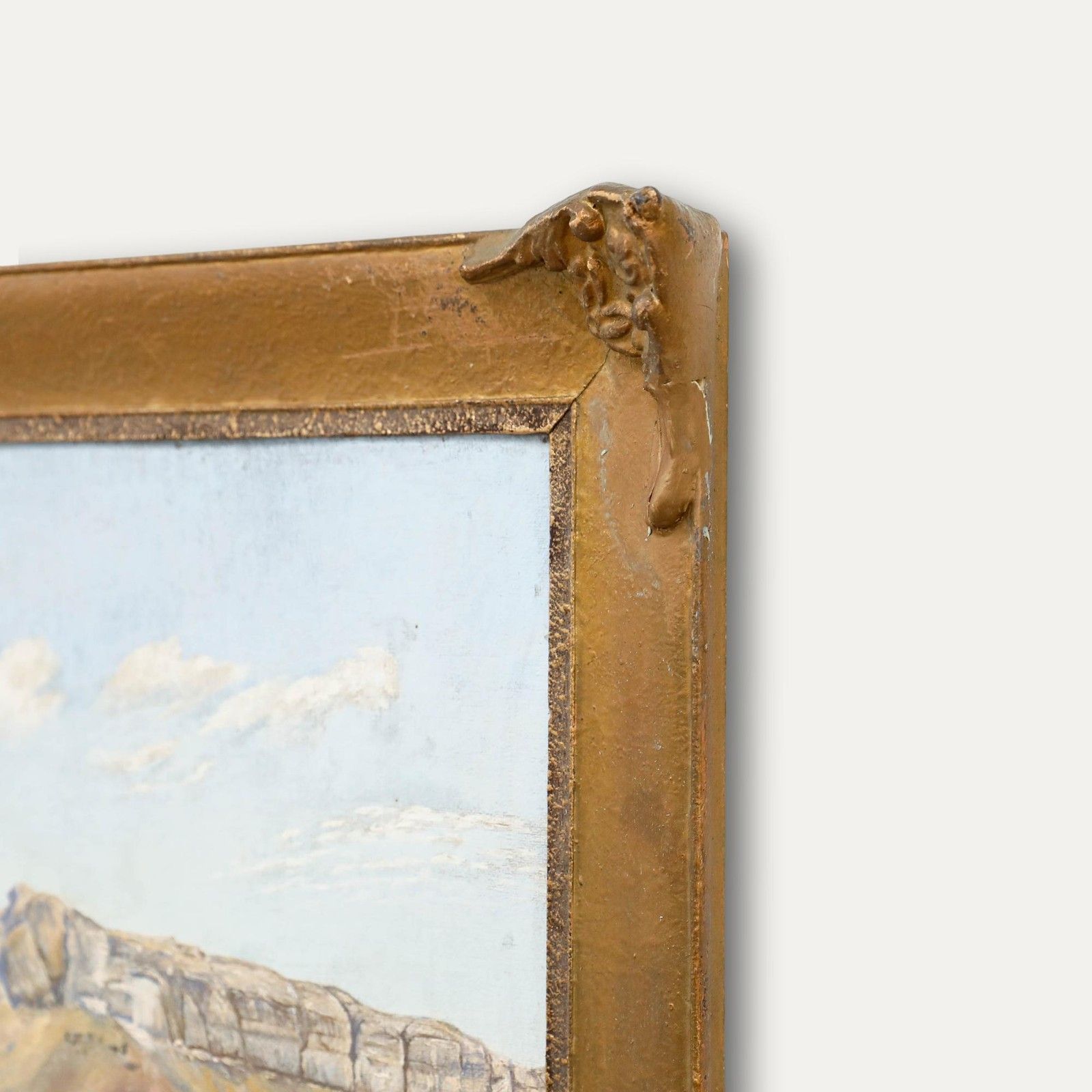 R. S. Wynne Framed Mid 20th Century Oil, Figures In A Desert Landscape photo vinterior