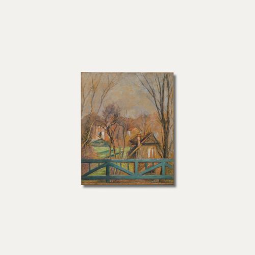 photo furniture Cecile Hertz Eyrolles (1875 1974)  Oil, View From The Blue Bridge
