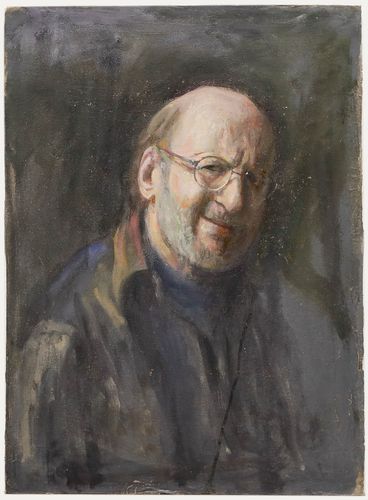 George Weissbort (1928 2013) 20th Century Oil, Smiling Man