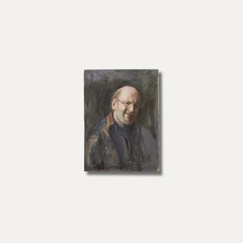 George Weissbort (1928 2013) 20th Century Oil, Smiling Man photo 238.0