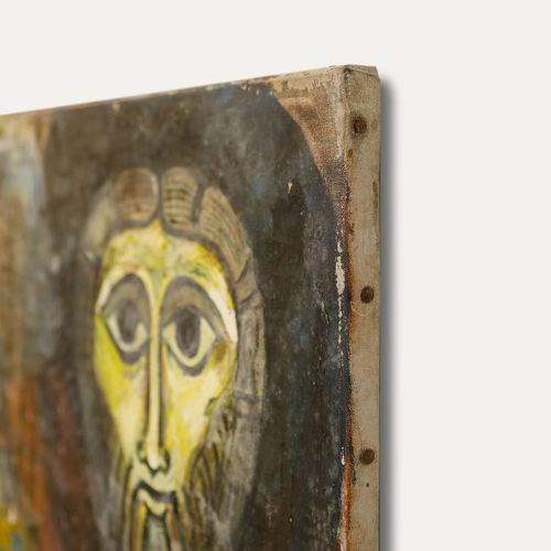 For Restoration Mid 20th Century Oil Medieval Religious Icons photo 199.0