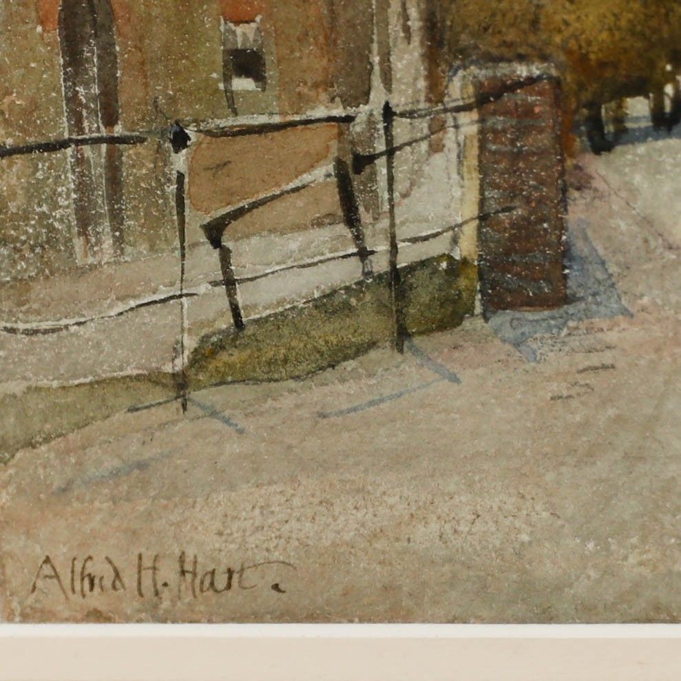 Alfred Henry Hart (1866 1953) 1931 Watercolour, Dorchester photo vintage