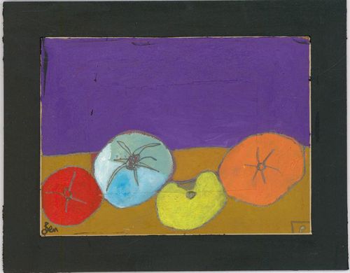 Ben Carrivick Contemporary Oil, Summer Fruits photo furniture