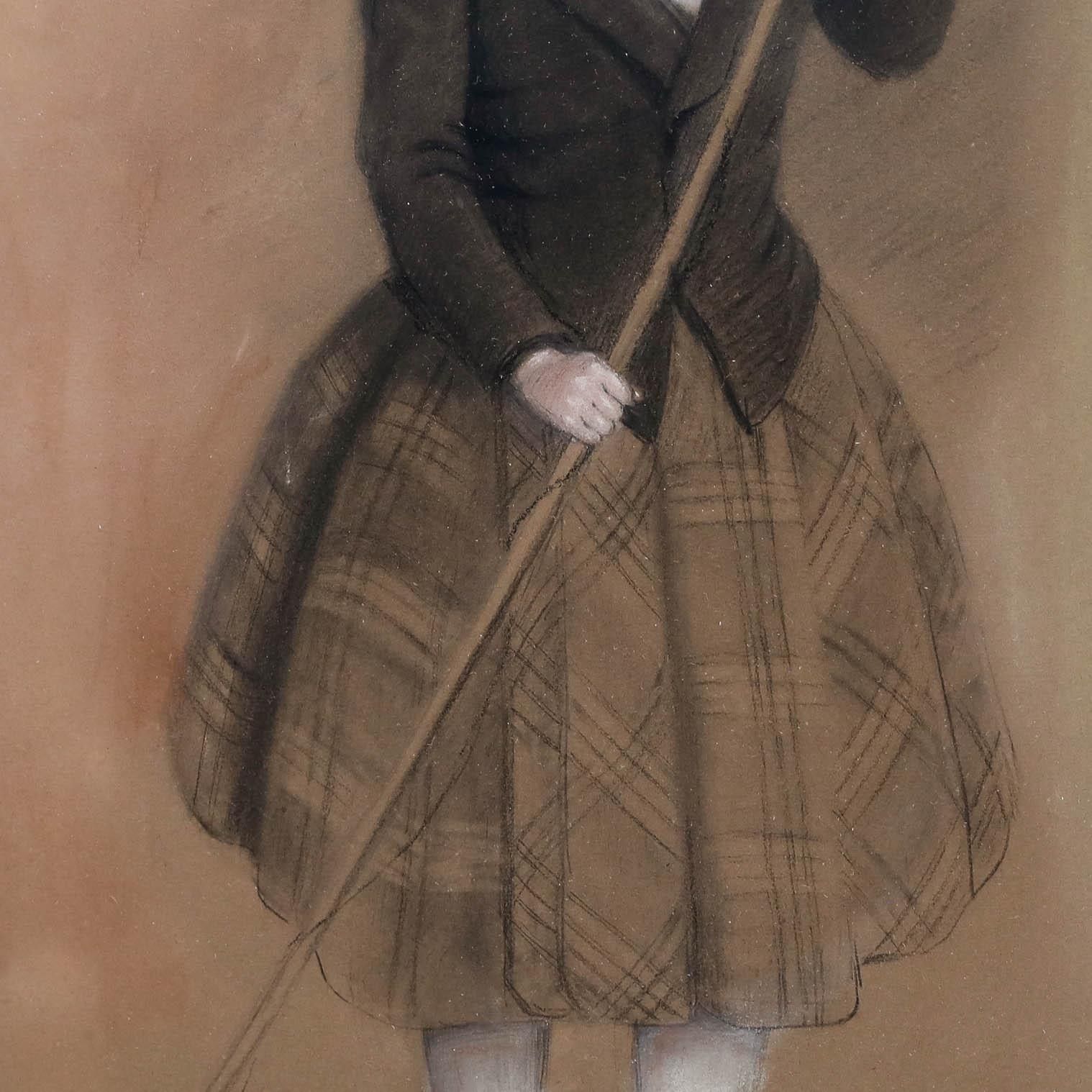 British School Late 19th Century Pastel Portrait Of A Young Boy photo Art