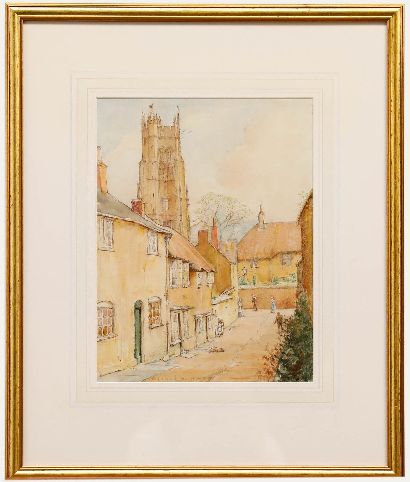 Alfred Henry Hart (1866 1953 )  Framed Watercolour, Beaminster