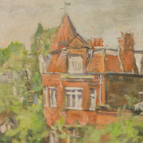 George Weissbort (1928 2013) 20th Century Oil, Residential Landscape photo Art