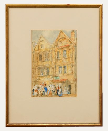 After Richard Parkes Bonington Watercolour, Maison Grande Rue St. Pierre