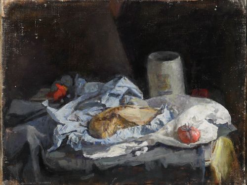 George Weissbort (1928 2013) 20th Century Oil, Cob Loaf In Cloth