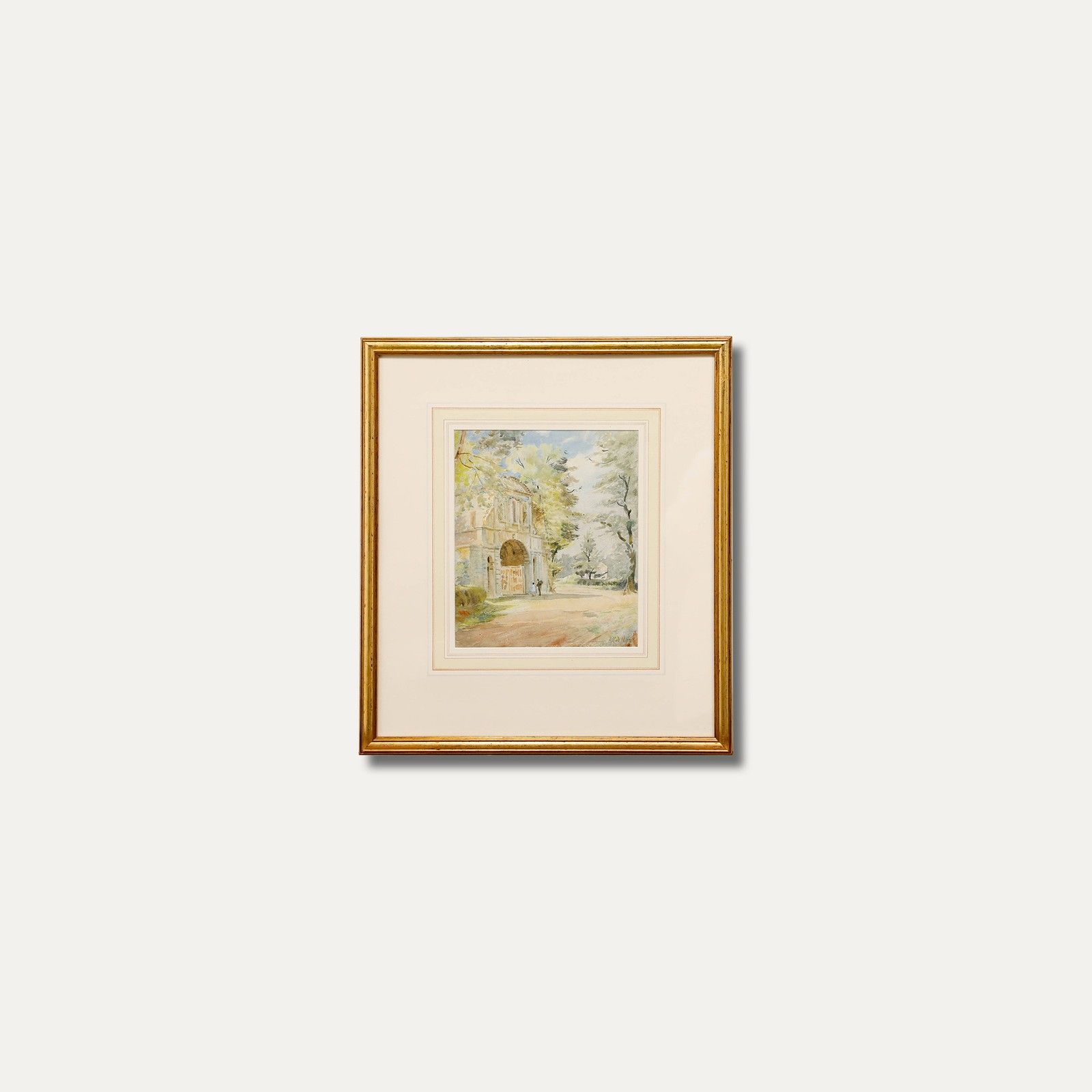 Alfred Henry Hart (1866 1953) Framed Watercolour, Admiring Old Temple Bar photo buy