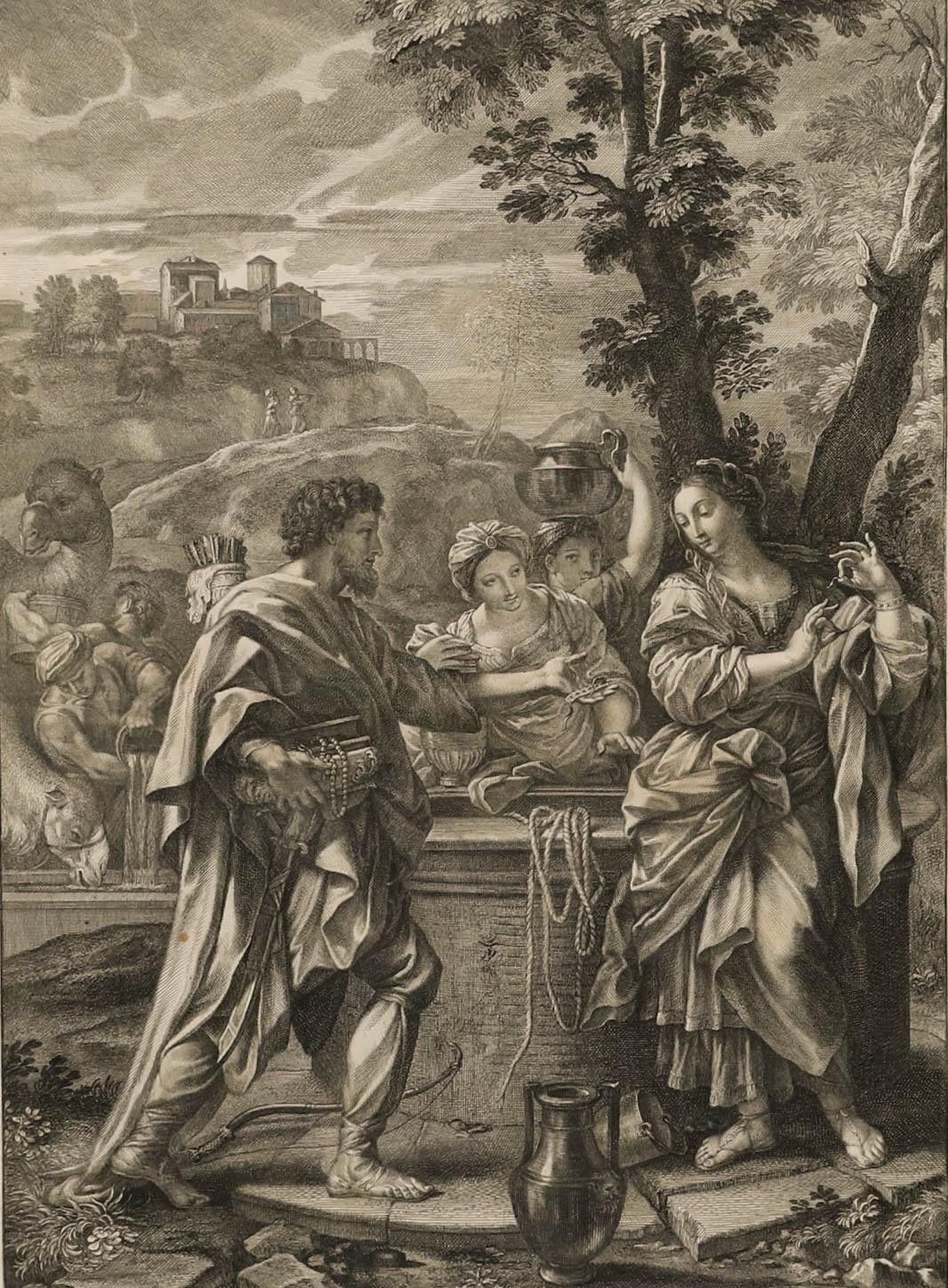 Robert Van Audenaerde After Carlo Maratti Engraving, Rebecca At The Well photo furniture