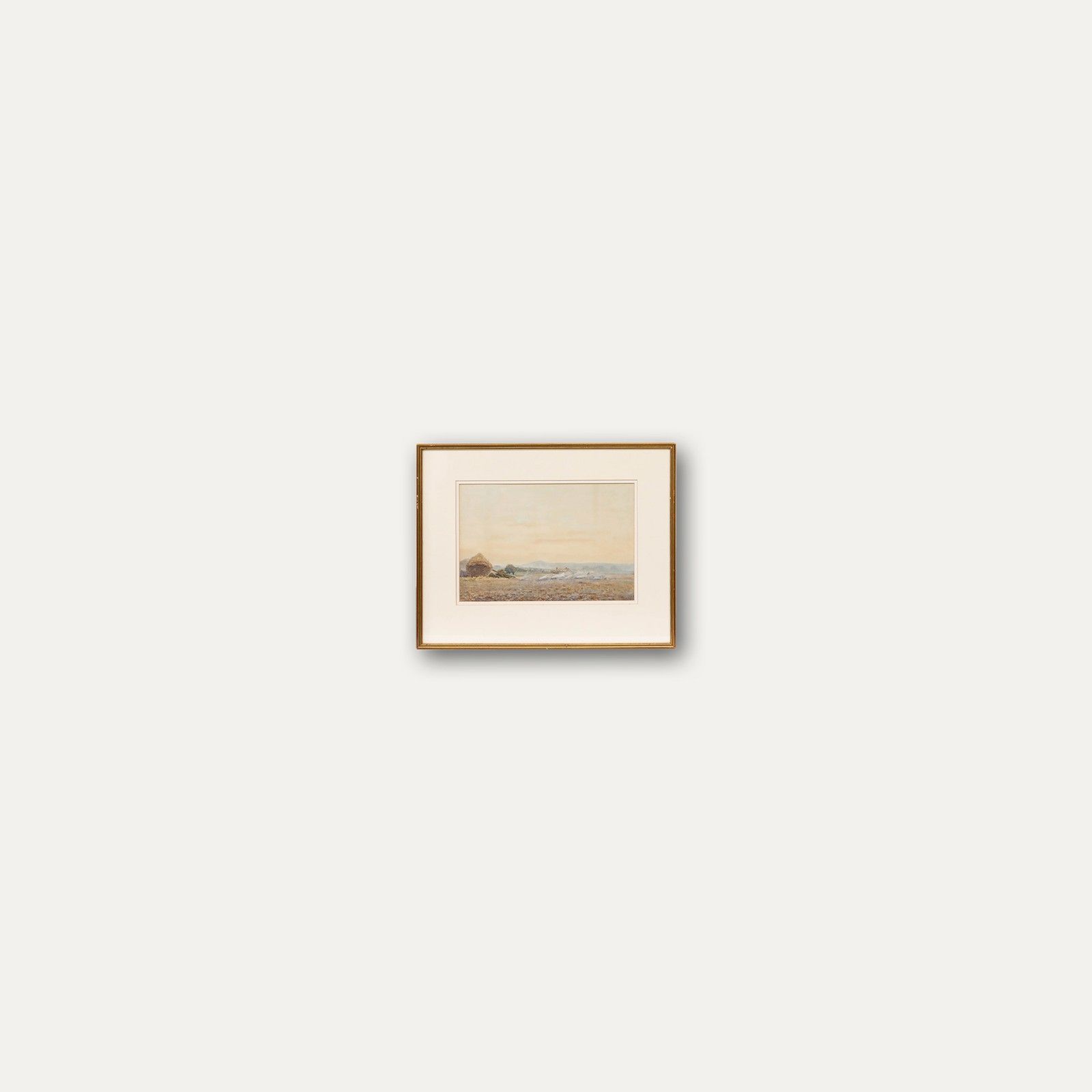 R. Hamilton Chapman (Act.1881 1923) Watercolour, Stubble Burning 86 photo vinterior