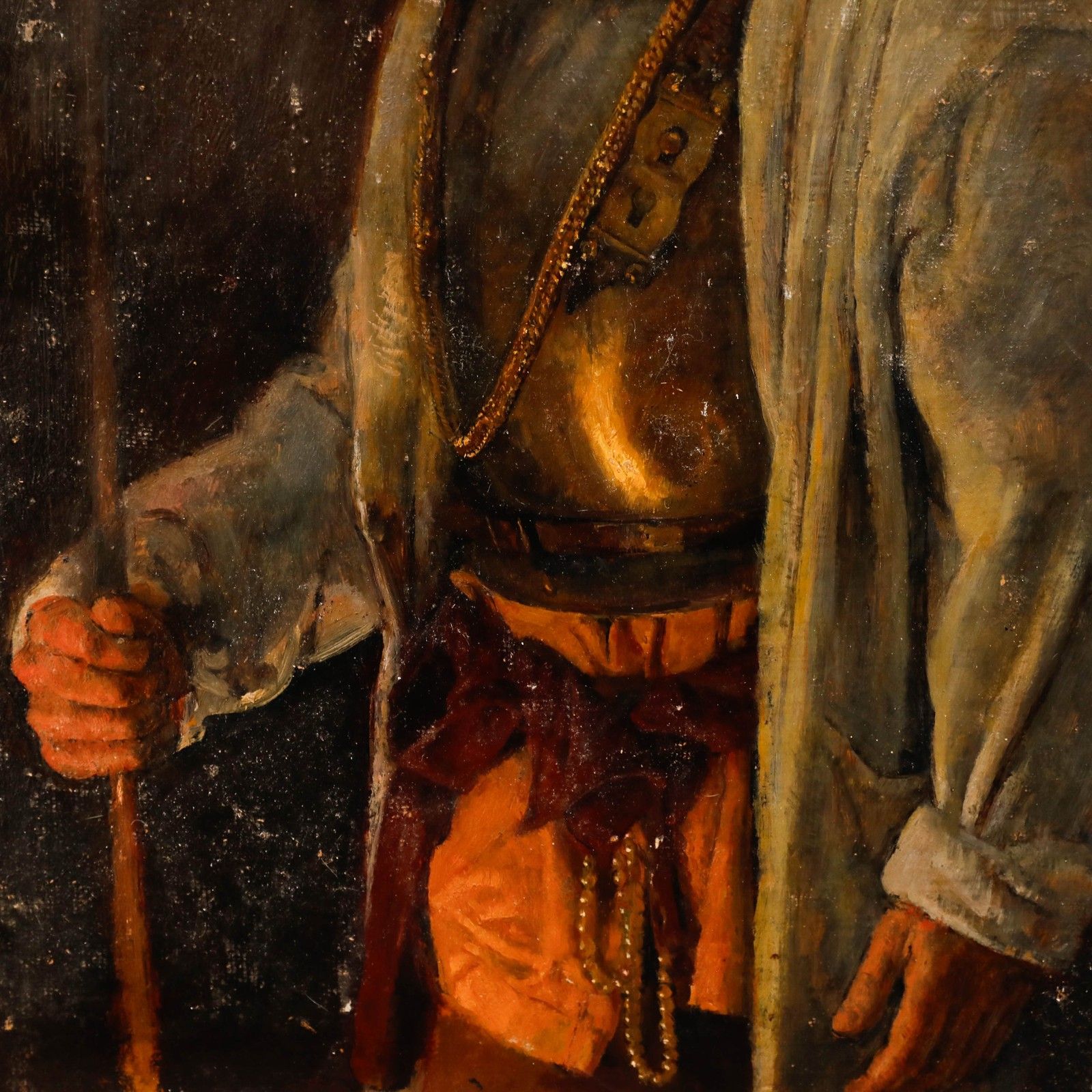 George Weissbort (1928 2013) Oil, Studio Model In Historical Costume photo Art