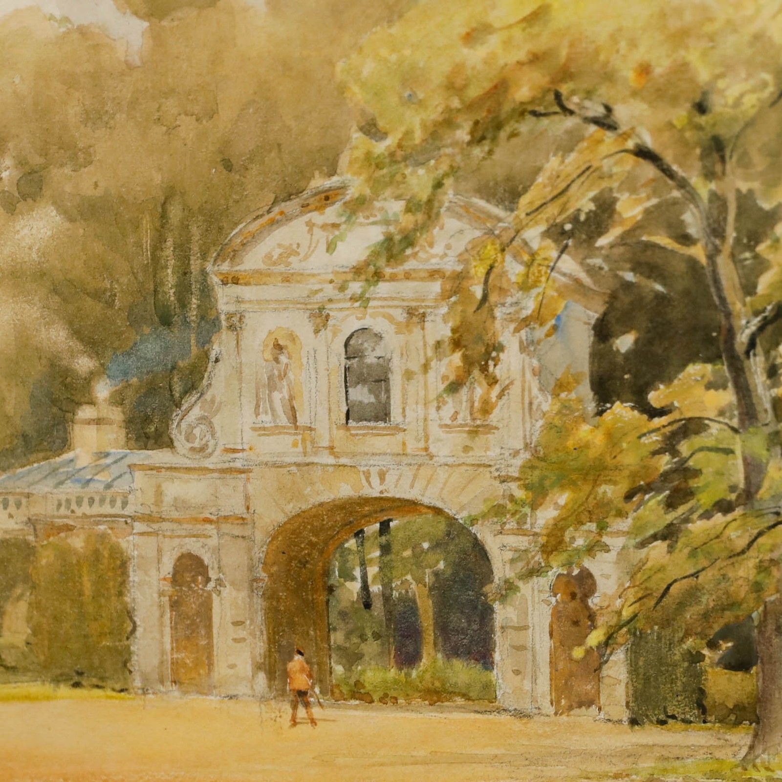 Alfred Henry Hart (1866 1953) Framed Watercolour, Old Temple Bar photo Art