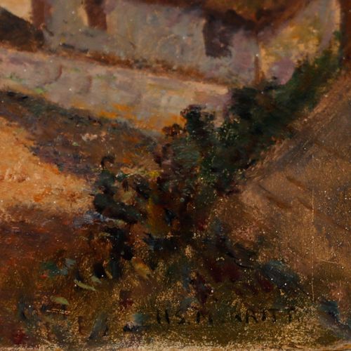 Henry Samuel Merritt (1884 1963) Early 20th Century Oil, Cottages In Cadgwith photo 238.0