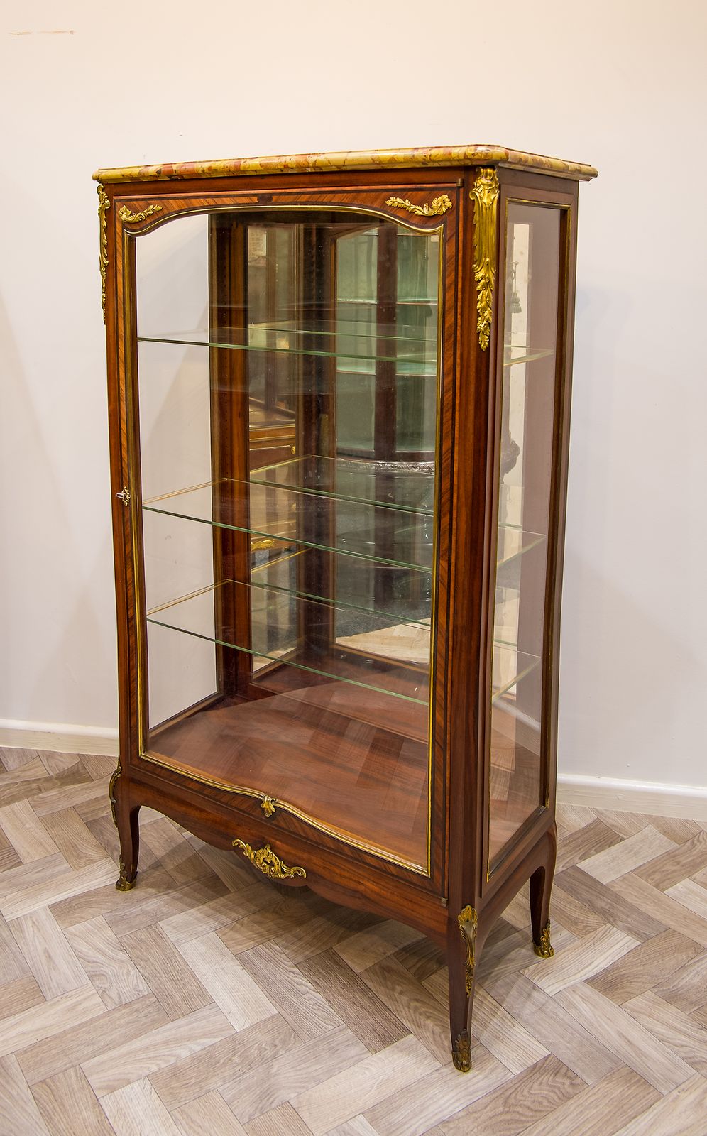 Antique French Kingwood Cabinet By G.Durand photo vintage