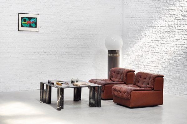 Nero Marquina Marble Coffee Table By Gae Aulenti, 1970s photo 5912.0