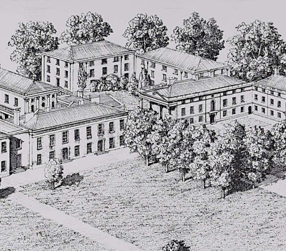 Downing College, Cambridge, Engraving By Andrew Ingamells, 2005 photo 1323.0