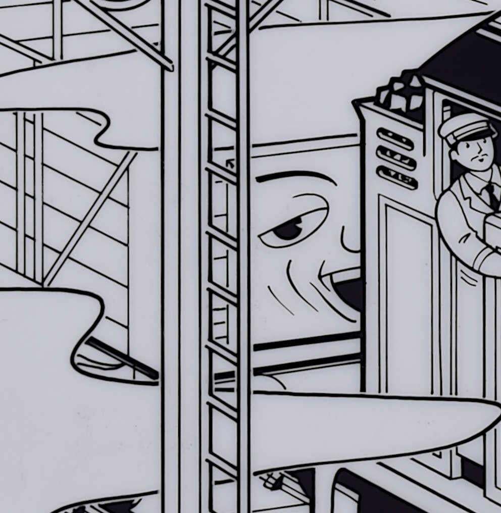 Thomas The Tank Engine, 'Seeing Signals', Original Ink On Cell Illustrations, C.1995 photo for sale