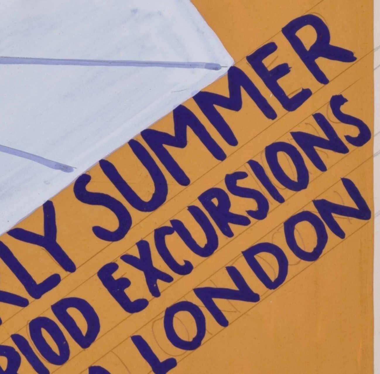 Early Summer Period Excursions From London, 1930s Railway Poster Design By A. E. Halliwell photo 1053.0