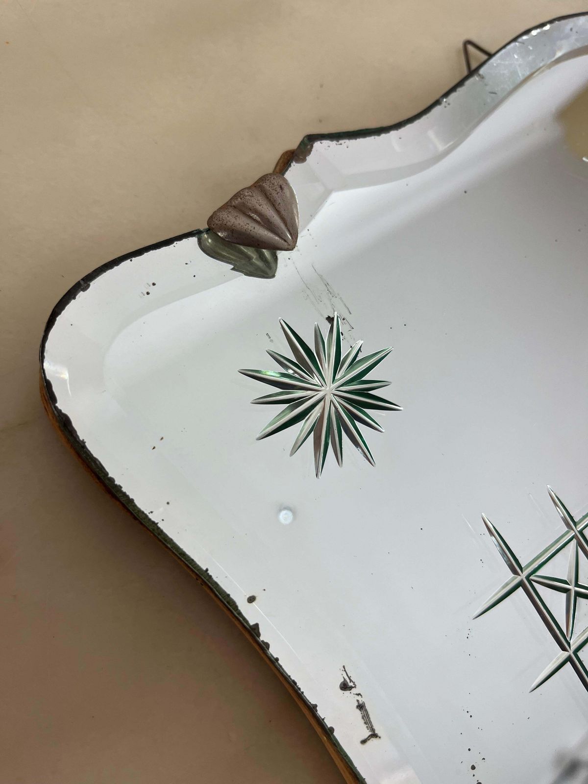 Large Mid Century Murano Glass Wall Photo Holder, 1950s photo 650.0