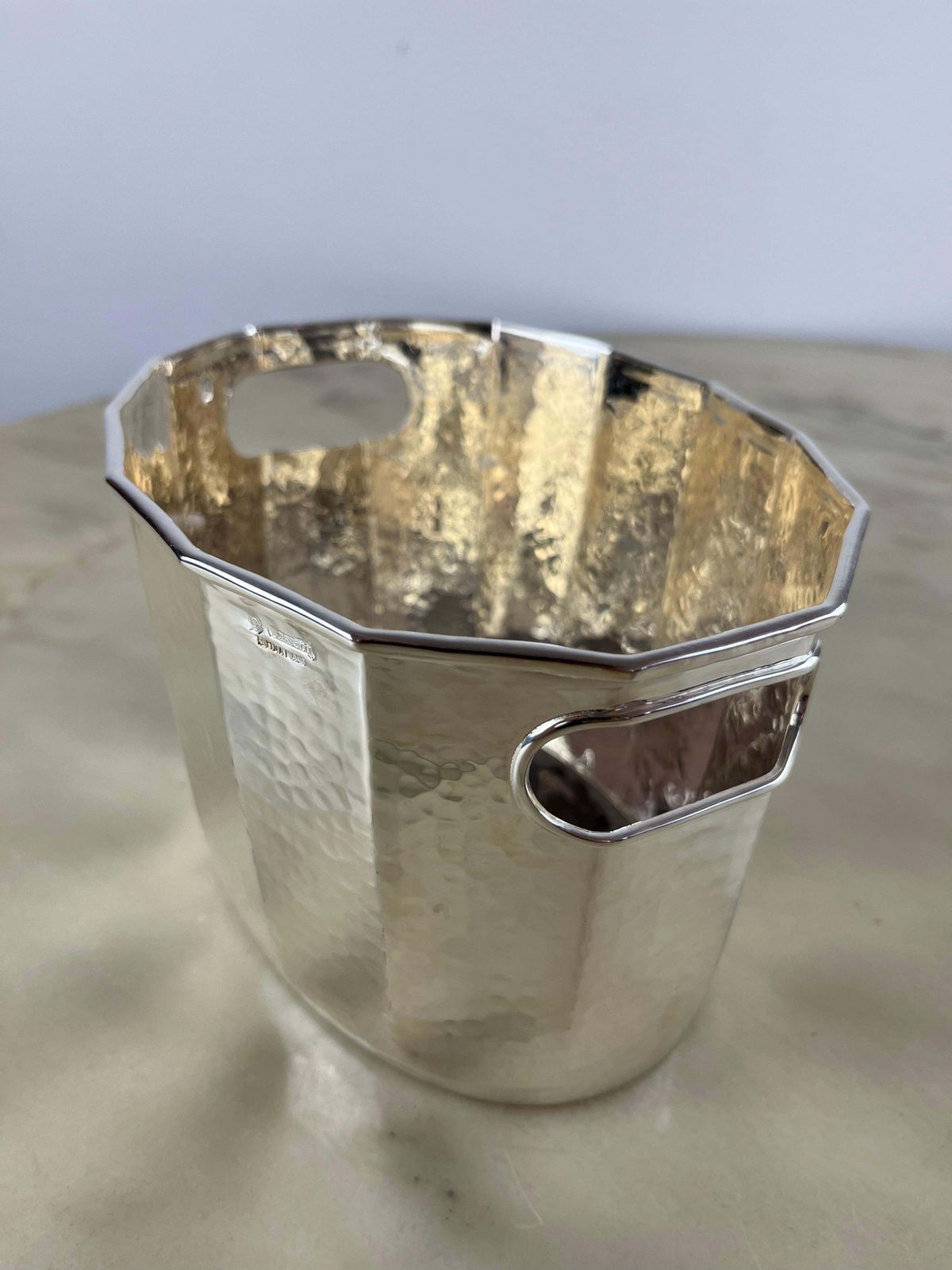 Silver Plated Ice Bucket By Cassetti, Made In Italy, 1980s photo furniture