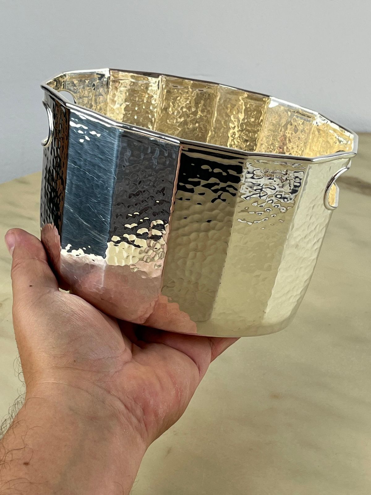 Silver Plated Ice Bucket By Cassetti, Made In Italy, 1980s photo buy