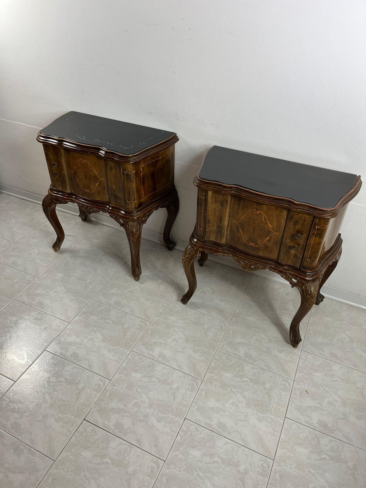 Set Of 2 Mid Century Spinelli & Anzani 1950s Bedside Tables photo 1566.0