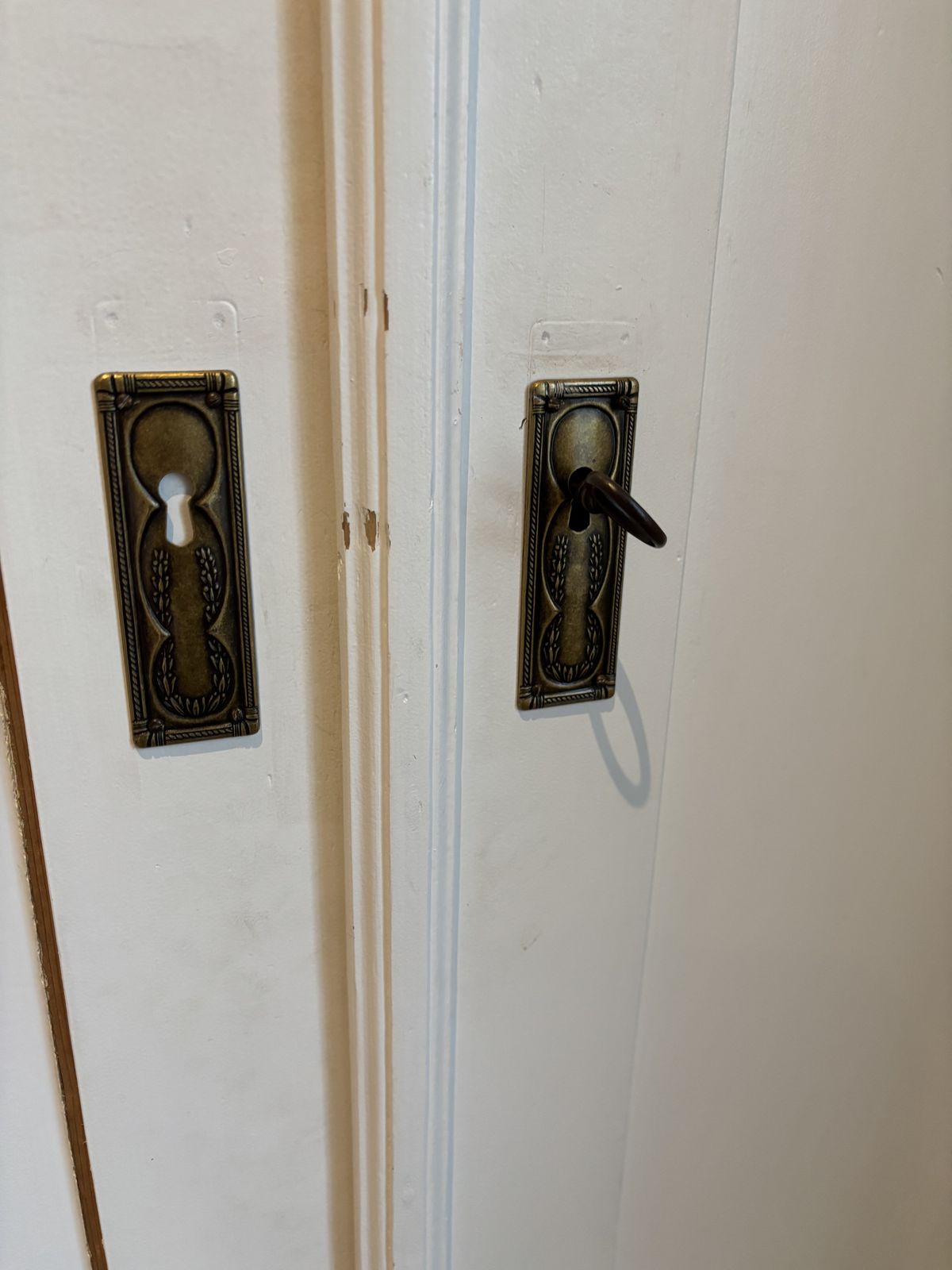 Elegant 19th Century Painted Biedermeier Style Wardrobe photo furniture