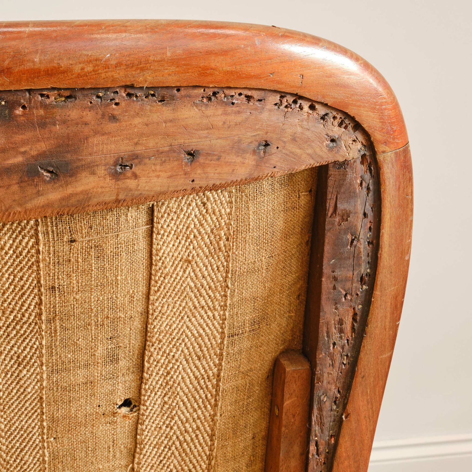 William IV Mahogany Reclining Armchair. photo vintage