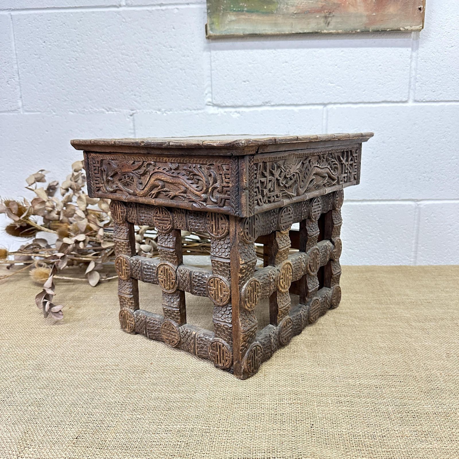 Chinese Antique Hardwood Scribe Campaign Travelling Table photo buy