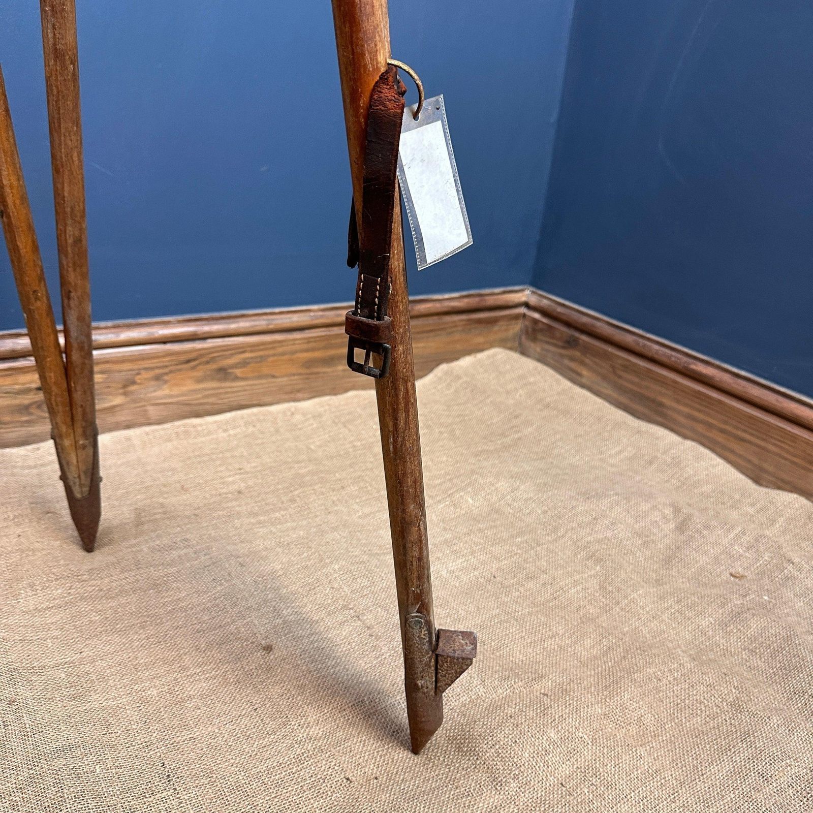 Antique Wooden Surveyors Tripod Er Watt & Sons photo Home Decor