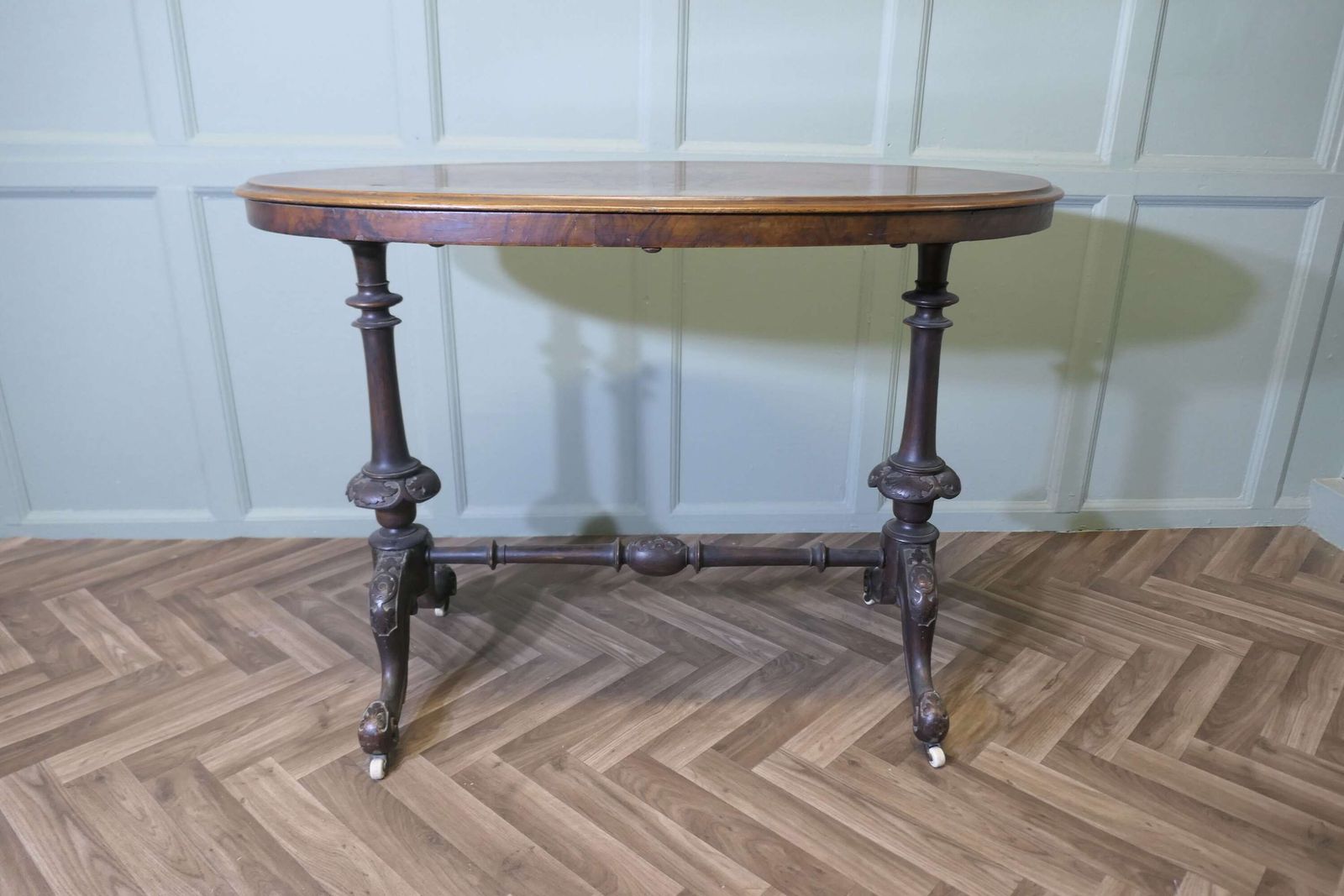 Victorian Oval Walnut Centre Or Hall Table photo furniture