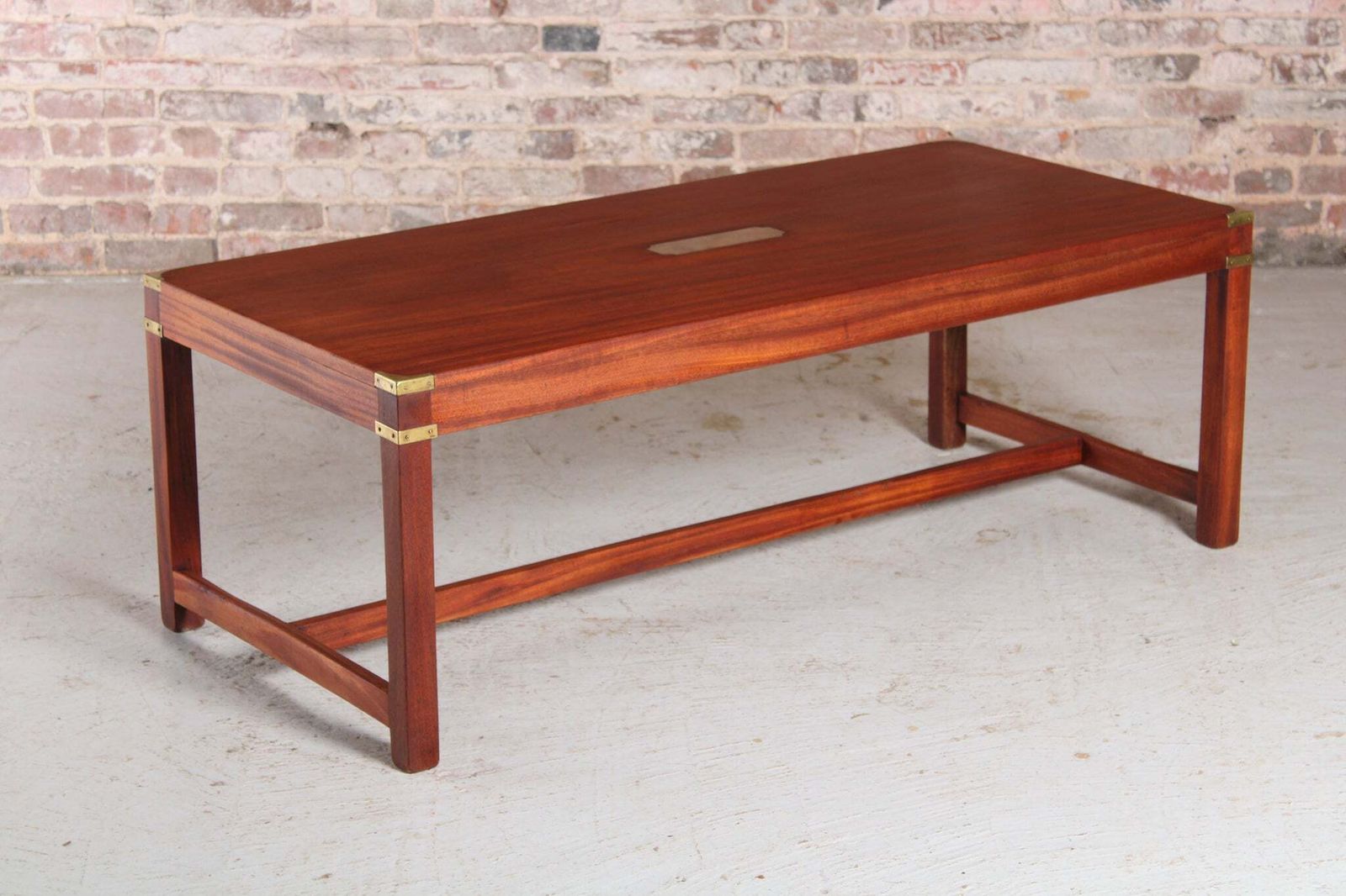 photo for sale Mid Century Military Campaign Style Coffee Table By Kennedy Furniture For Harrods, Circa 1950s