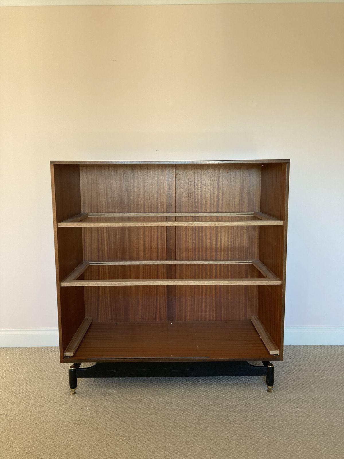Furniture Mid Century G Plan Tola And Black Large Chest Of Drawers photo