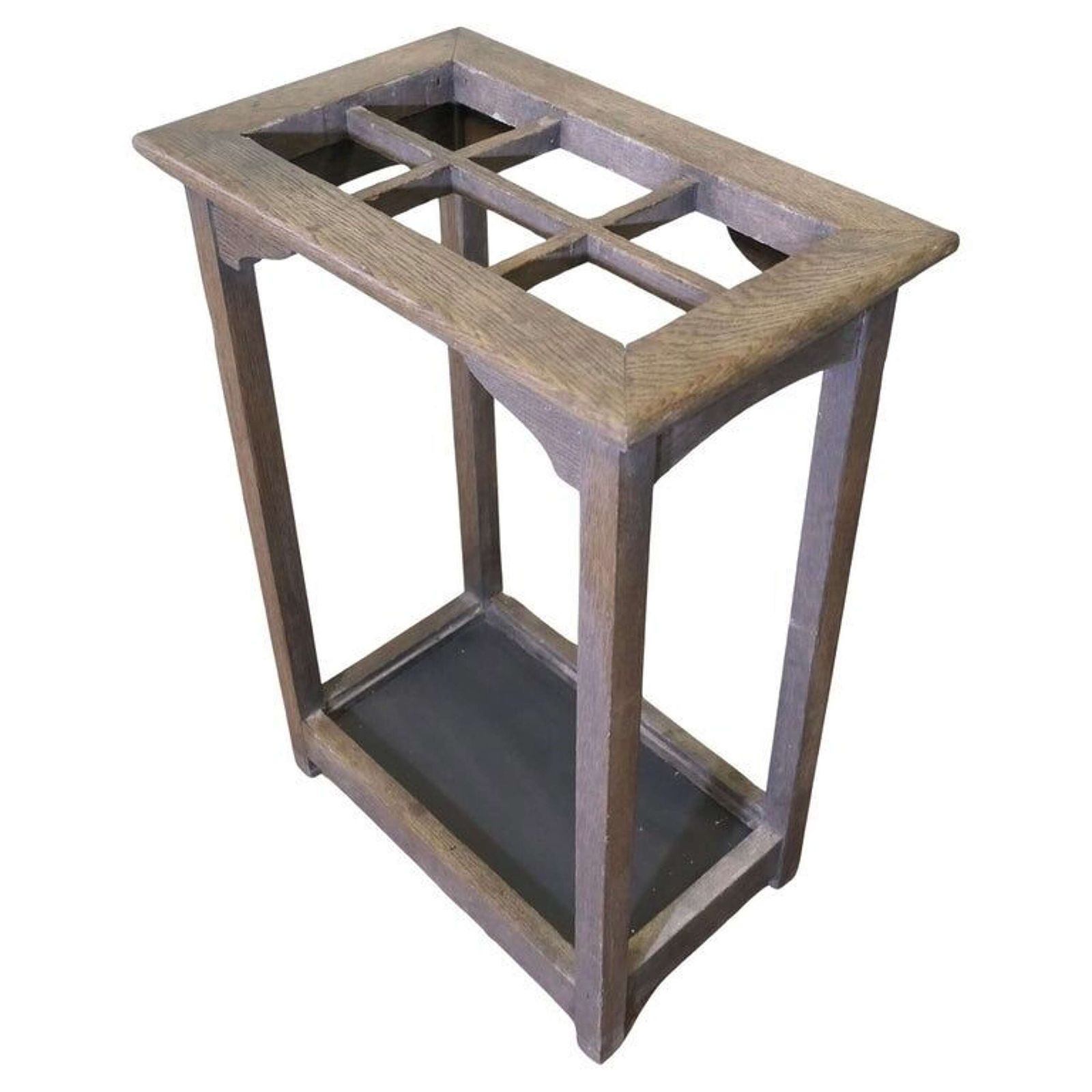 A Good Sturdy Arts And Crafts Oak Stick Or Umbrella Hall Stand