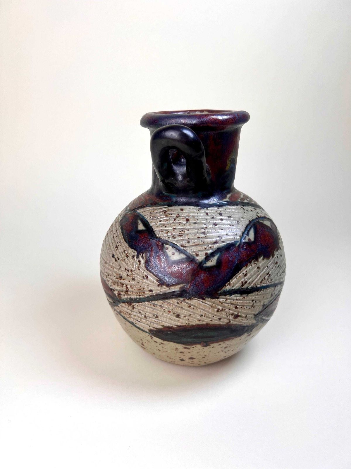 Rorkes Drift Studio Pottery, South Africa Handmade Pottery, Signed Ivy Molefe 1978, Rare Fine Art Ceramic, Zulu Pottery Collection, Folk Art photo Home Decor
