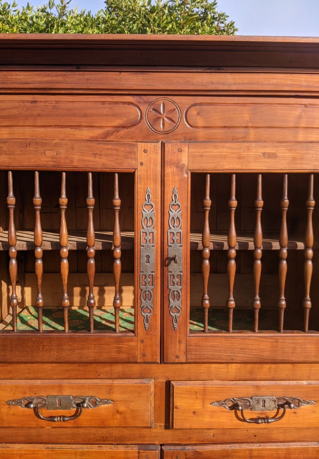 Furniture Antique French Pantry Cabinet Fruitwood Provence photo