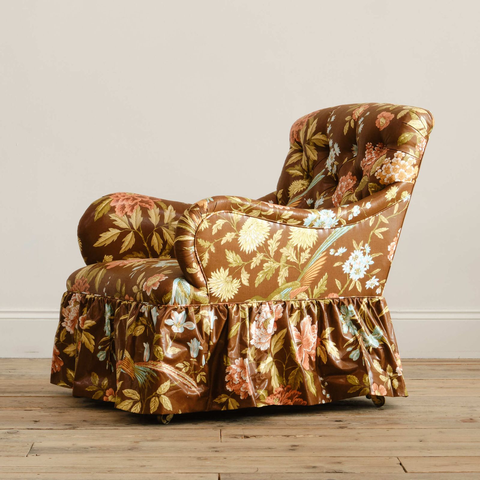 Whytock & Reid Armchair In Vintage Sanderson Floral Chintz photo furniture