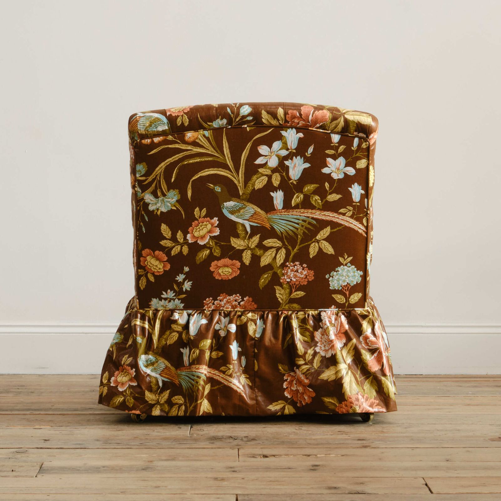 Whytock & Reid Armchair In Vintage Sanderson Floral Chintz photo vintage