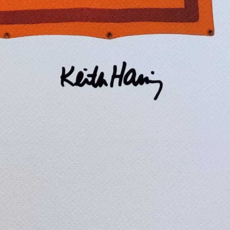 1990s  Gorgeous Keith Haring Limited Edition Lithograph photo vintage
