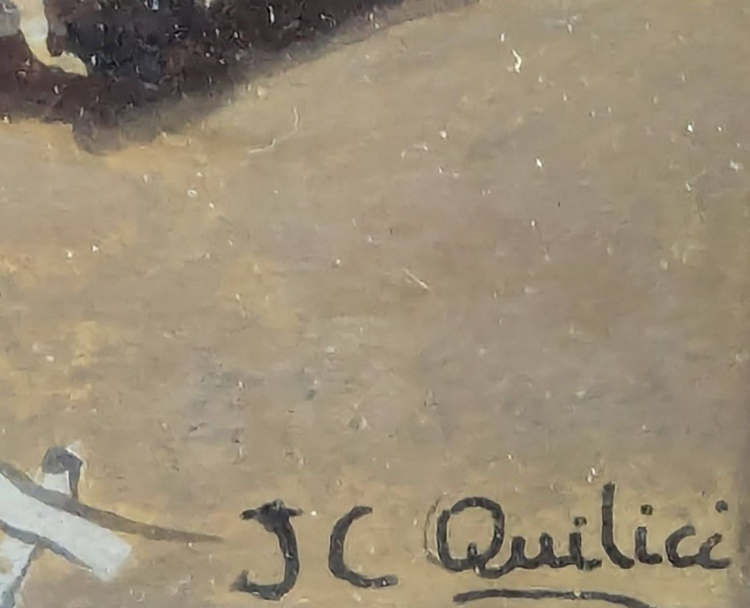 Jean Claude Quilici (1941 2022) — "Southern View, Spring In Provence" — Gouache On Cardboard, Signed Lower Right photo Art