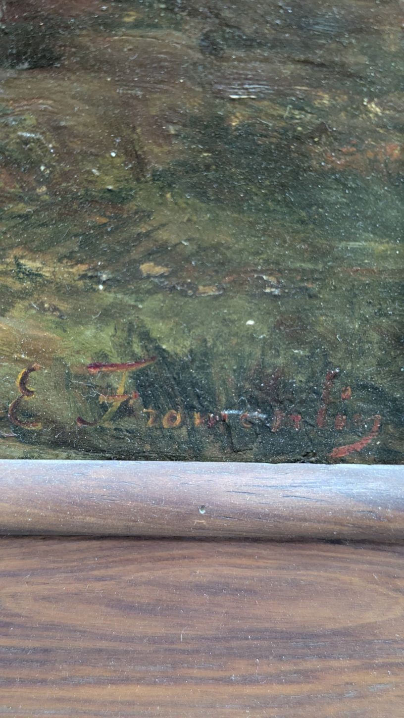 Oil On Panel Orientalist Fantasia Bedouin Horsemen Signed E. Fromentin photo 3668.0