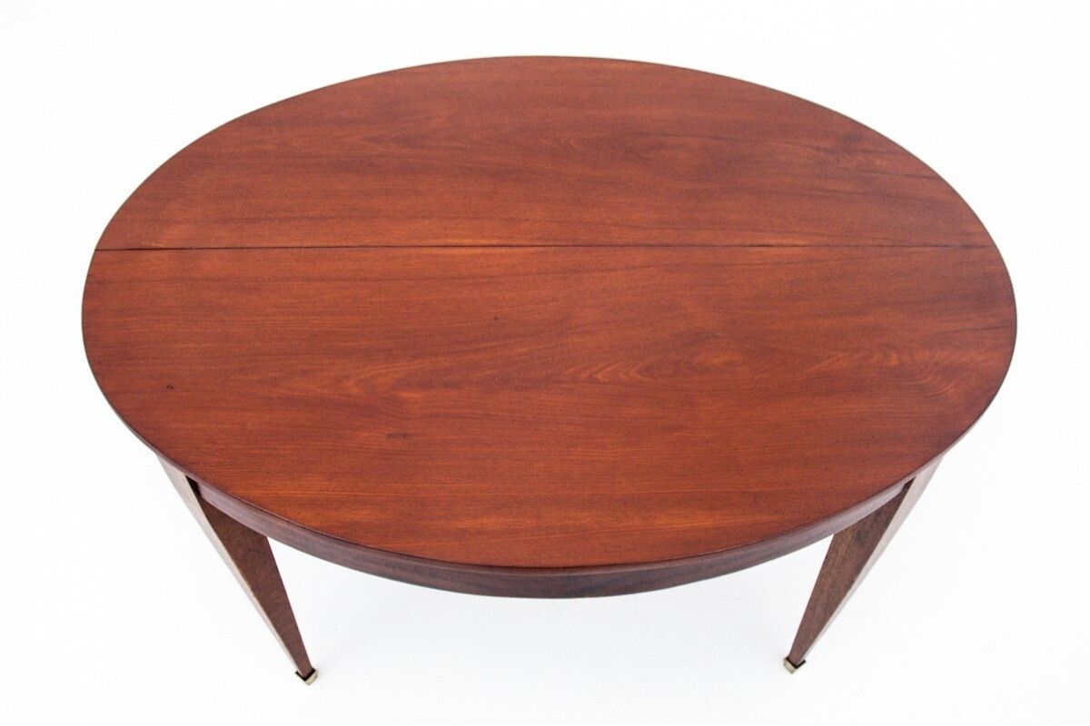 Oval Empire Table, France, Circa 1880. After Renovation. photo Furniture