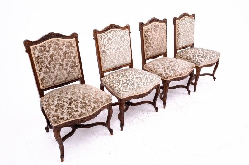 Set Of 4 Chairs, France, Circa 1910. photo for sale