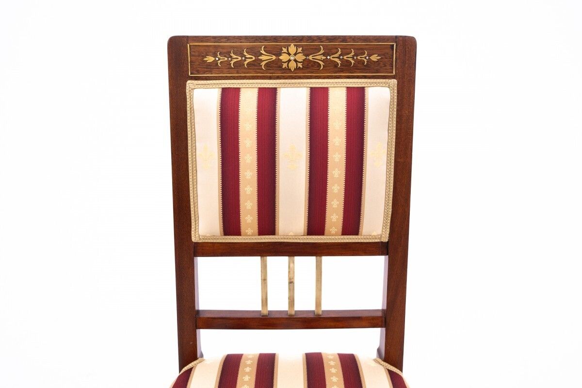 Furniture Table With Chairs In Empire Style, France. After Renovation. photo