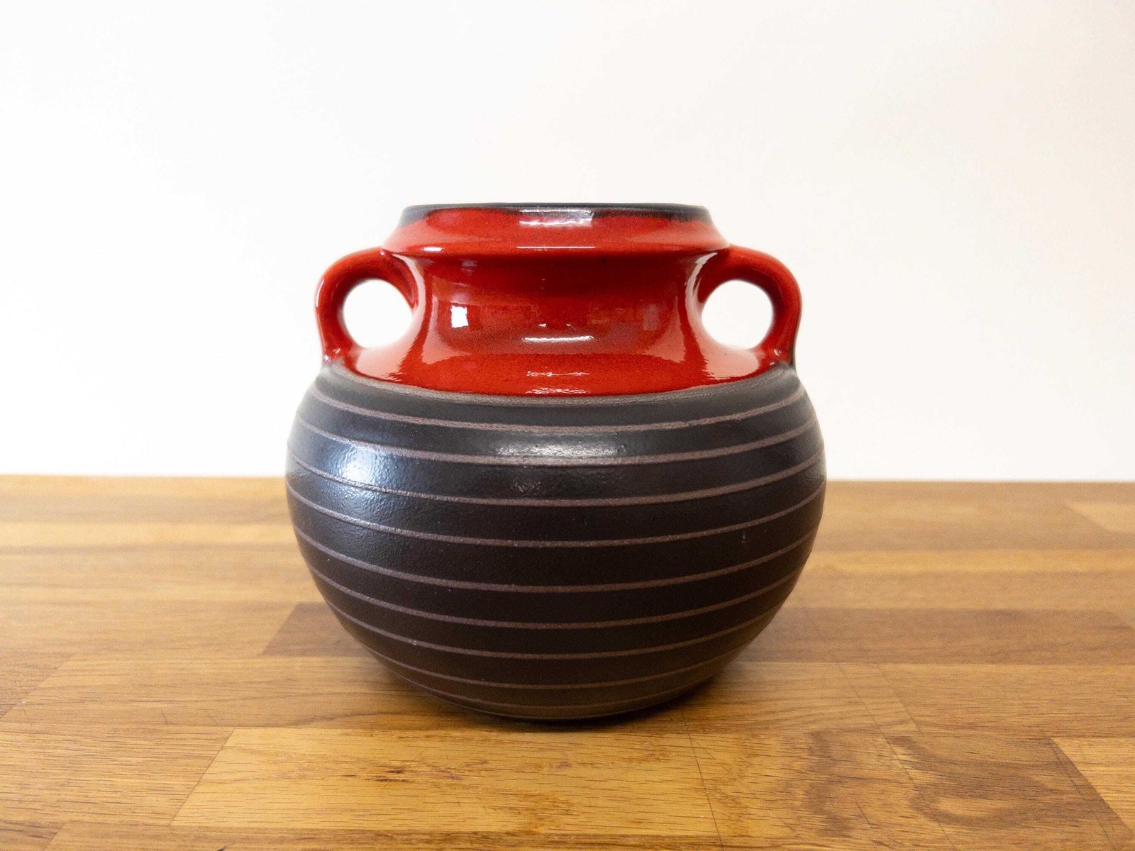 Vintage West German Vase By Simon Peter Gerz – Mid Century Modern Pottery – Fat Lava Ceramic Vase – West Germany Art Pottery photo furniture
