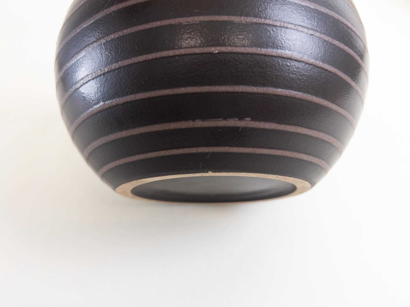 photo for sale Vintage West German Vase By Simon Peter Gerz – Mid Century Modern Pottery – Fat Lava Ceramic Vase – West Germany Art Pottery