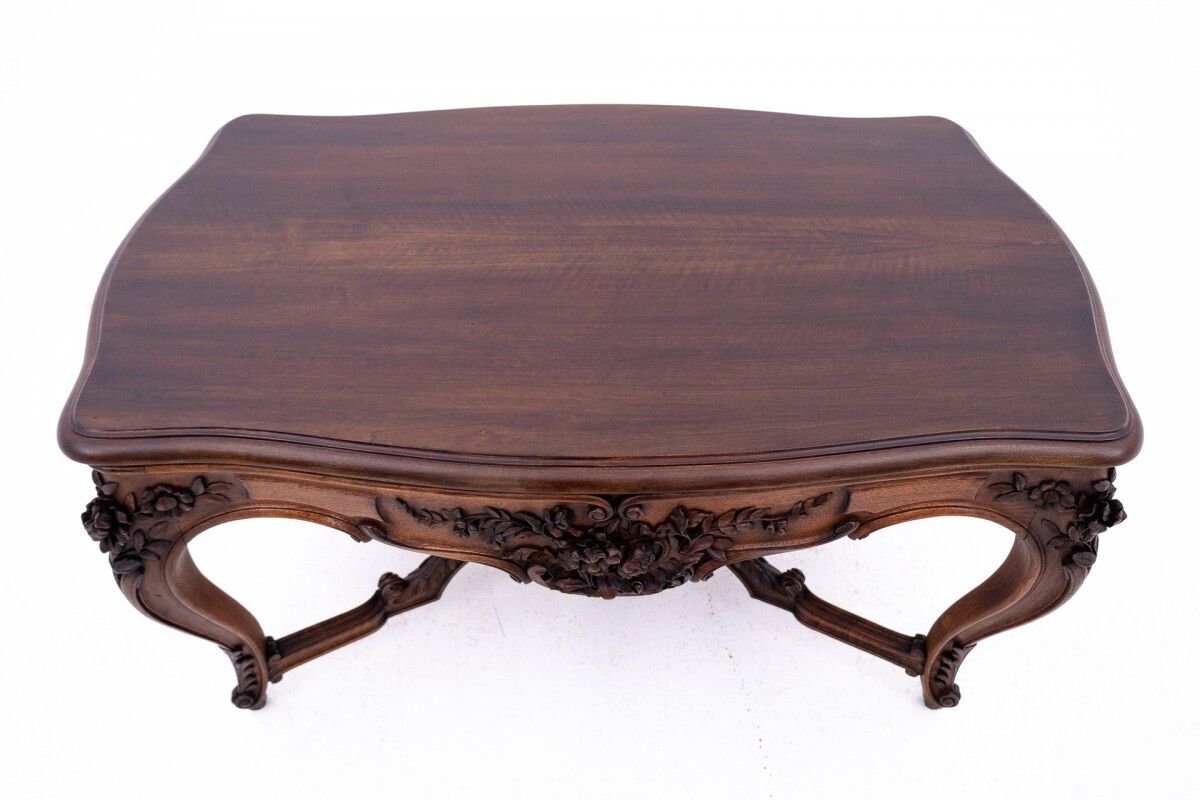 Richly Carved Table   Coffee Table, France, Late 19th Century. After Renovation. photo buy