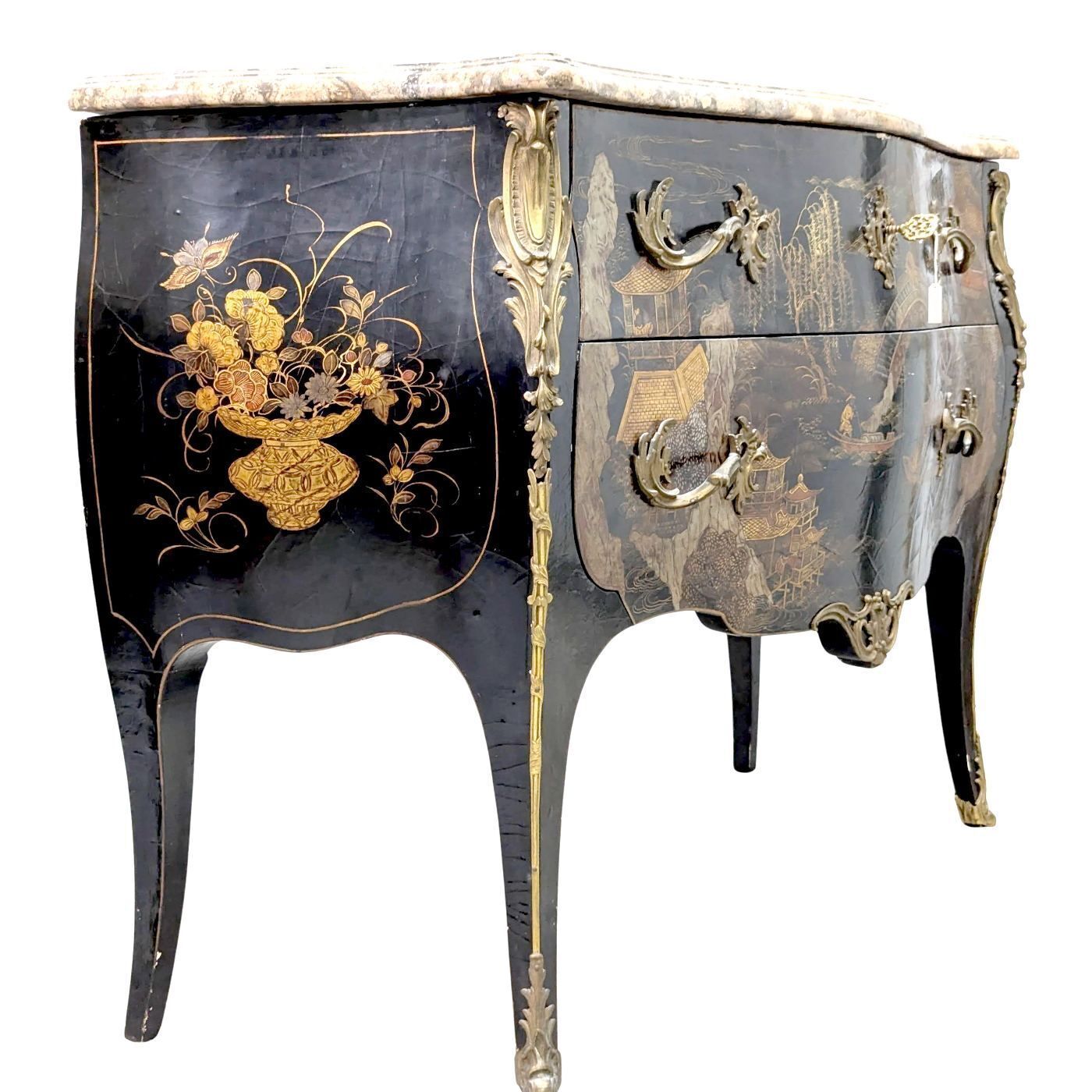 19th Century Chest Of Drawers In Coromandel Lacquer photo 5140.0