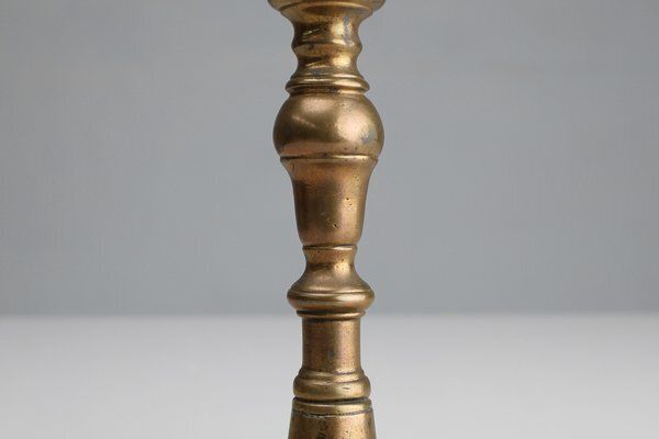 Antique French Haute Epoque Copper Candlestick photo Home Decor